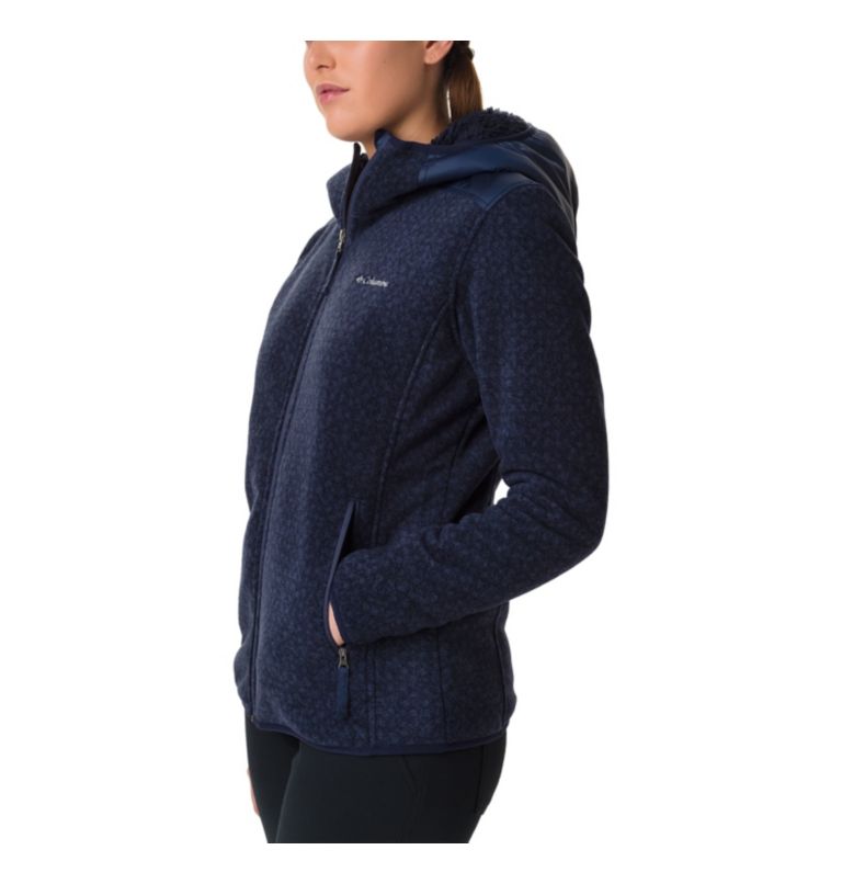 Winter Pass Print Fleece Full | 472 | S, Color: Dark Nocturnal Dot Print, Nocturnal, image 3