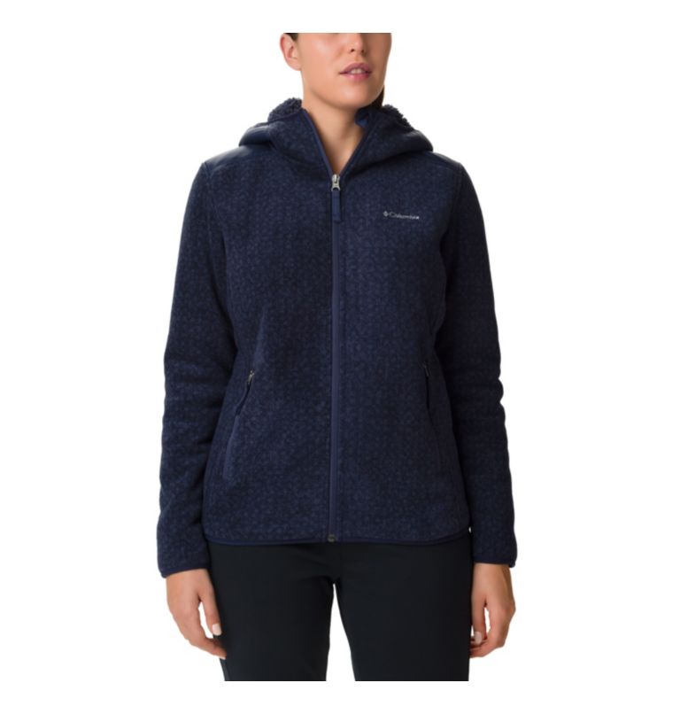 Winter Pass Print Fleece Full | 472 | S, Color: Dark Nocturnal Dot Print, Nocturnal, image 1