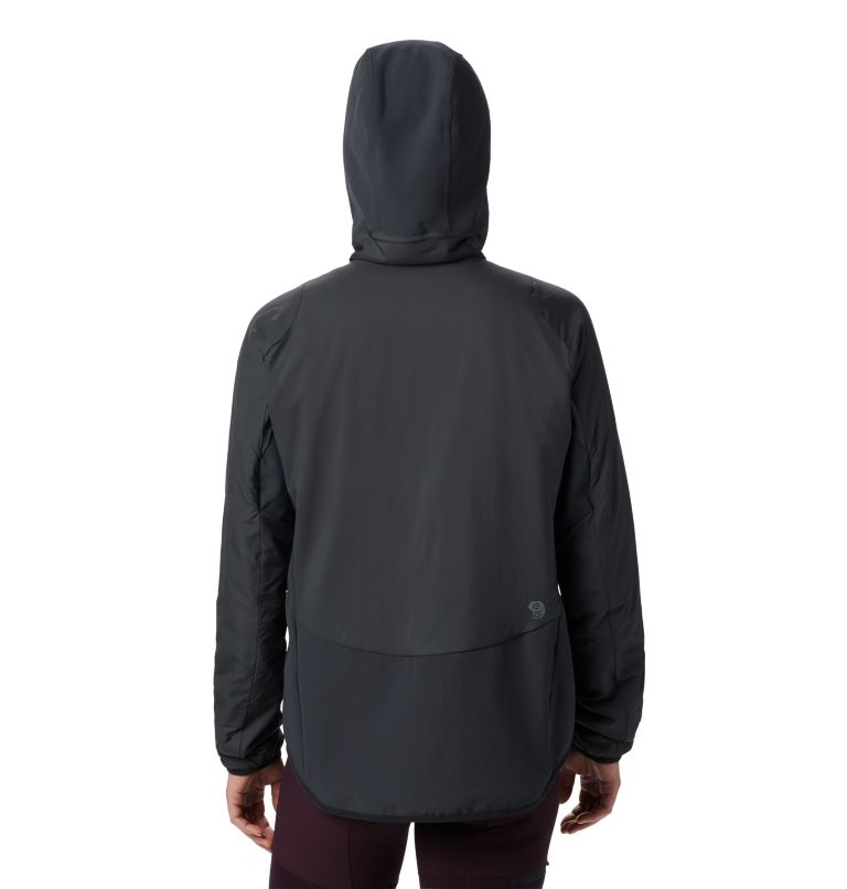 Women's Kor Strata Climb Hoody, Color: Dark Storm, image 2