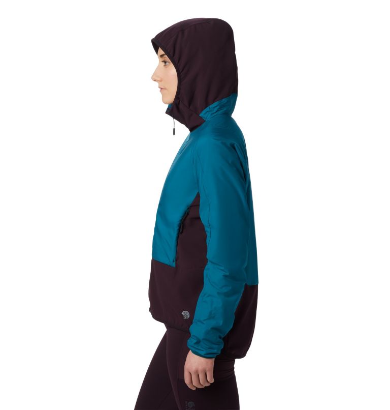 Women's Kor Strata Climb Hoody, Color: Dive, image 3