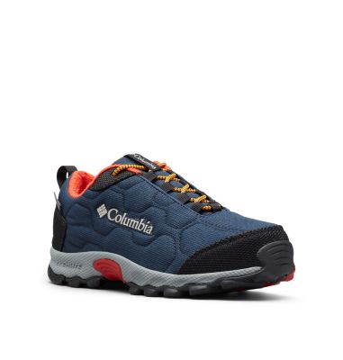 Youth Firecamp&trade; Sledder 3 Waterproof Shoe YOUTH FIRECAMP&trade; SLEDDER 3 WP | 036 | 4.5, Collegiate Navy, Flame, 3/4 front