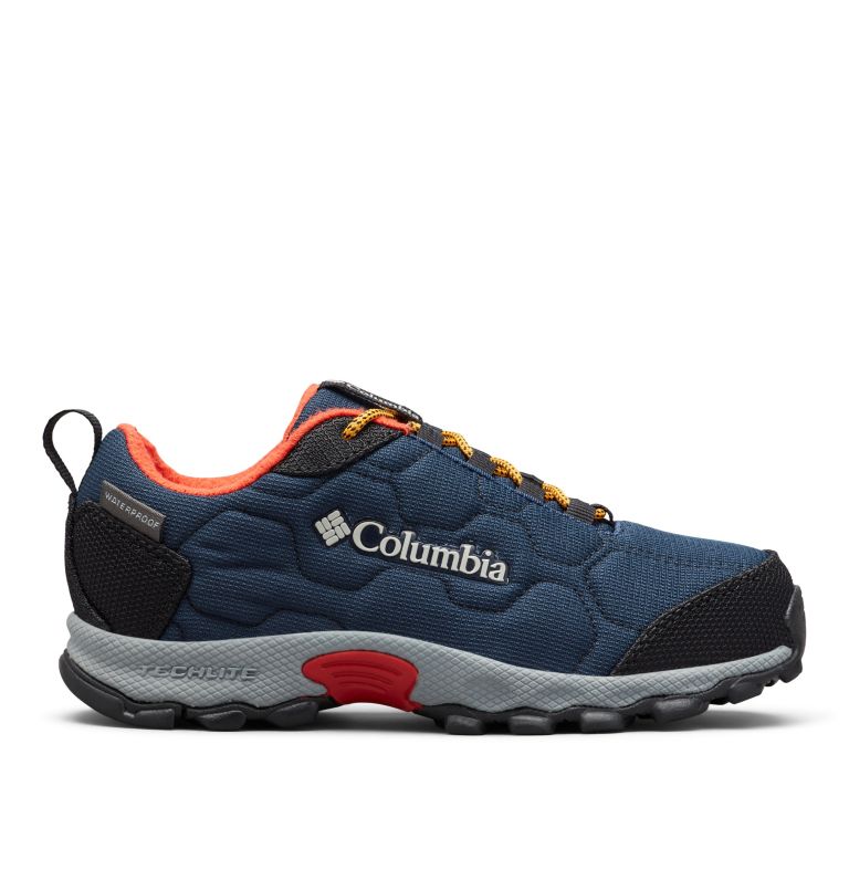 Thumbnail: Youth Firecamp Sledder 3 Waterproof Shoe, Color: Collegiate Navy, Flame, image 1