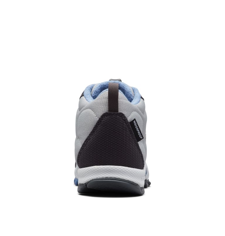 Big Kids' Firecamp Mid Waterproof Shoe, Color: Monument, Bluebell, image 8