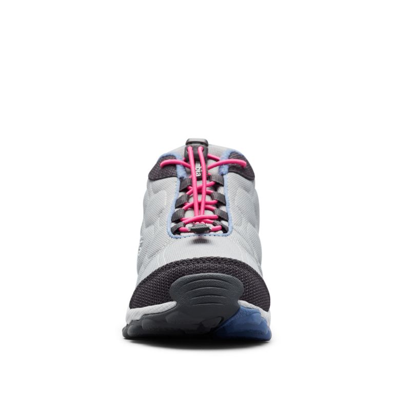 Big Kids' Firecamp Mid Waterproof Shoe, Color: Monument, Bluebell, image 7