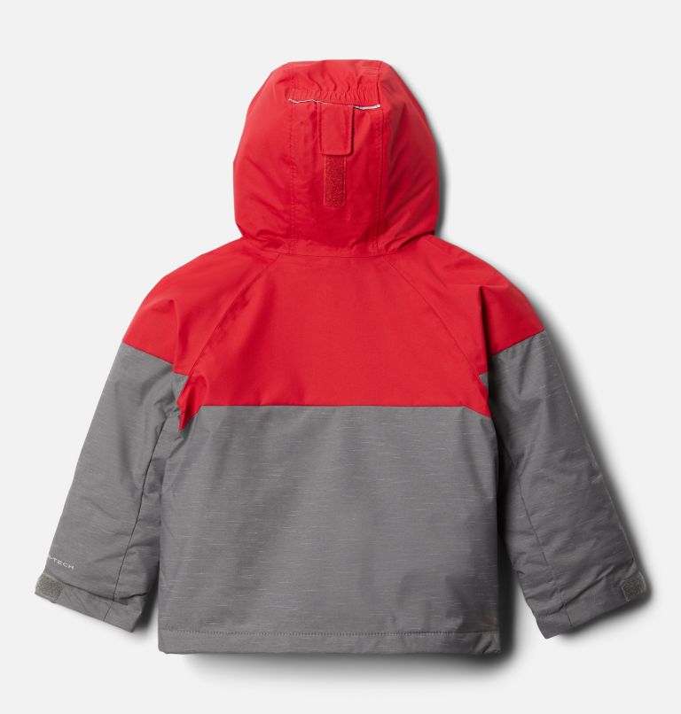 Boys' Toddler Alpine Action II Jacket, Color: City Grey Heather, Mtn Red