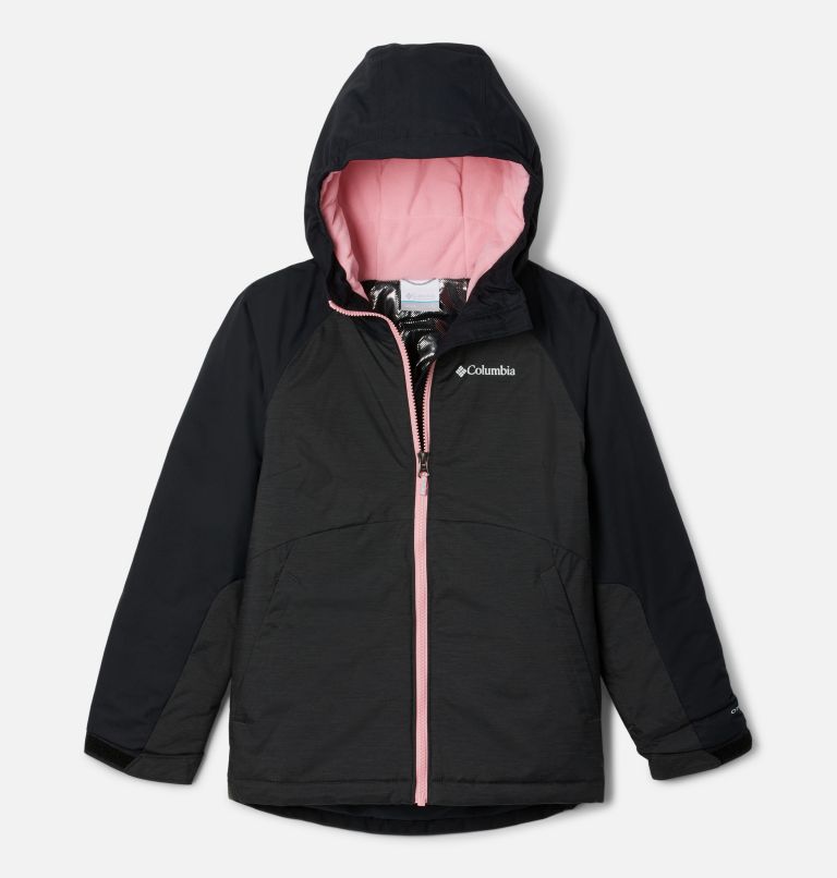 Thumbnail: Girls' Alpine Action II Waterproof Ski Jacket, Color: Black Heather, Black, image 1