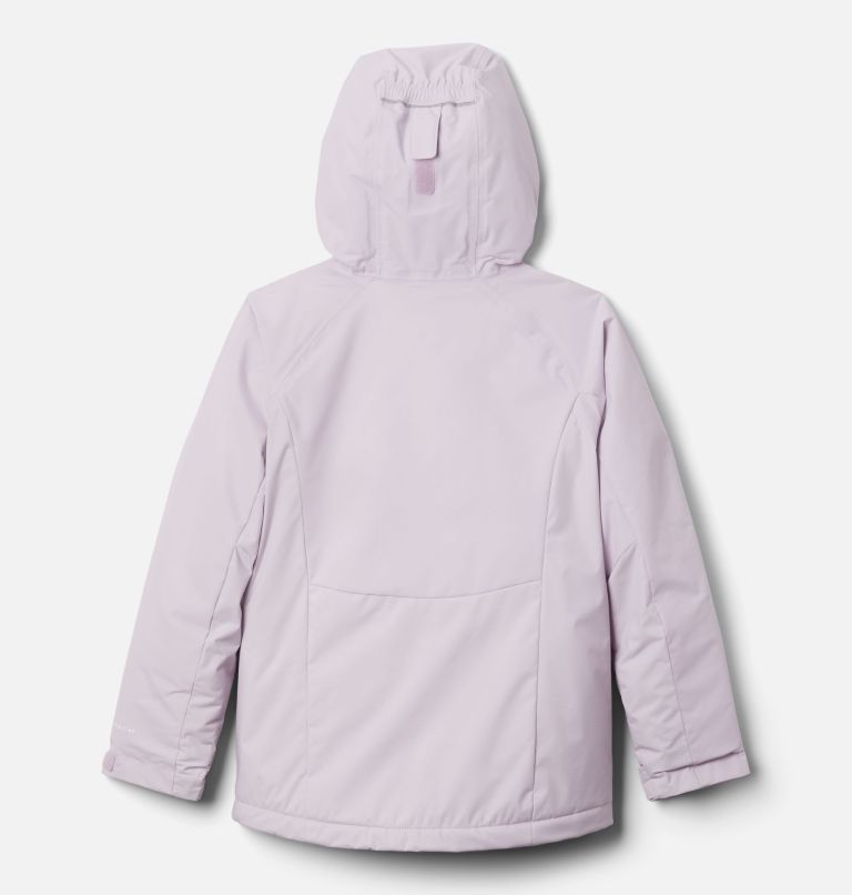 Girls' Alpine Action II Jacket, Color: Pale Lilac Heather, Pale Lilac, White, image 2