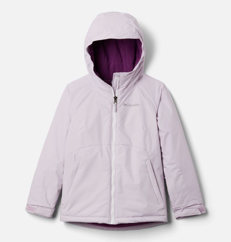 Girls' Alpine Action II Jacket, Color: Pale Lilac Heather, Pale Lilac, White, image 1