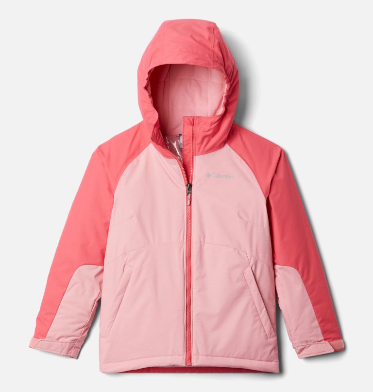 Thumbnail: Girls' Alpine Action II Jacket, Color: Pink Orchid Heather, Bright Geranium, image 1