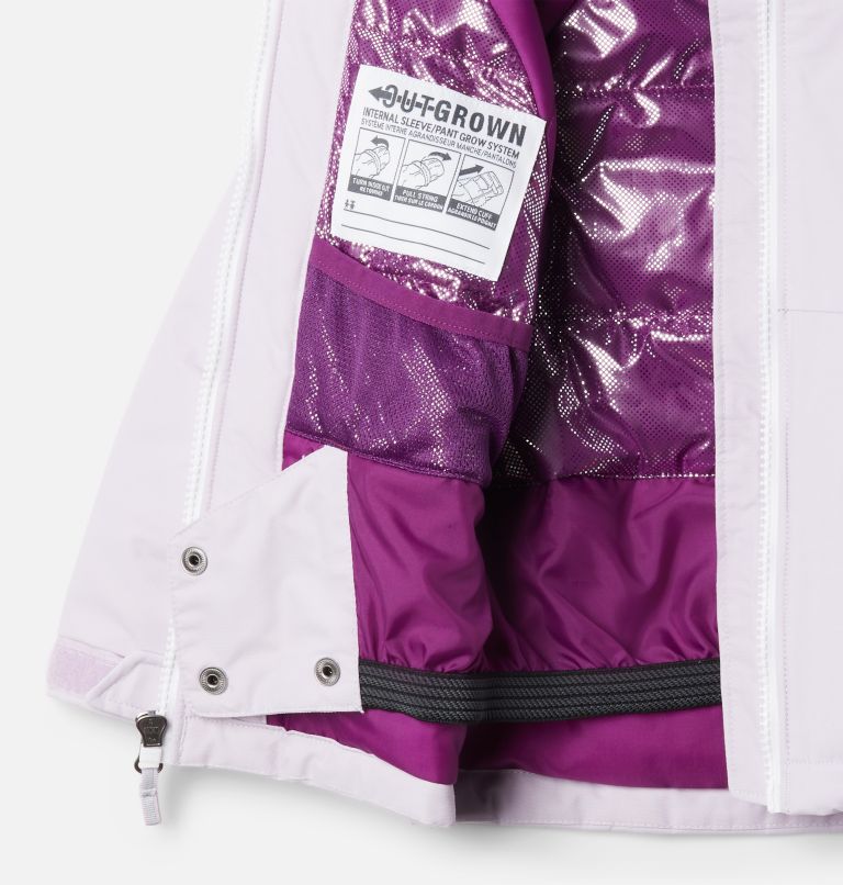 Thumbnail: Girls' Toddler Alpine Action II Jacket, Color: Pale Lilac Heather, Pale Lilac, White, image 3