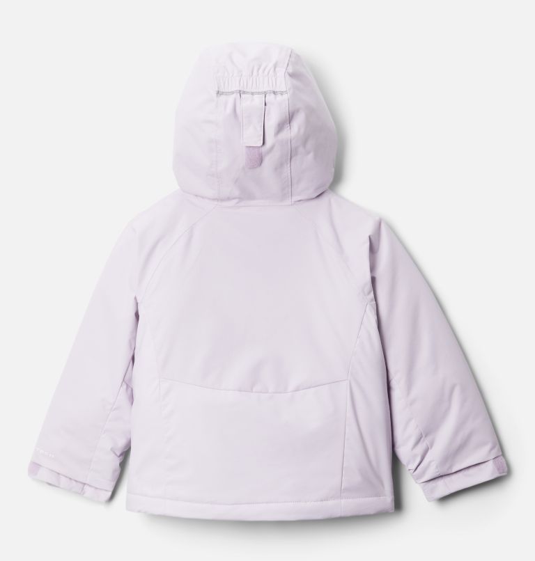 Thumbnail: Girls' Toddler Alpine Action II Jacket, Color: Pale Lilac Heather, Pale Lilac, White, image 2