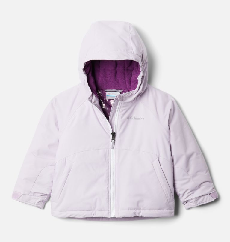 Girls' Toddler Alpine Action II Jacket, Color: Pale Lilac Heather, Pale Lilac, White, image 1