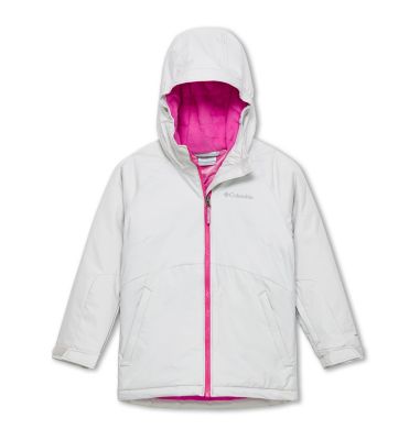 Girl's Alpine Action II Ski Jacket Alpine Action&trade;II Jacket | 695 | L, Silver Grey, front