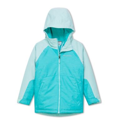 Girl's Alpine Action II Ski Jacket Alpine Action&trade;II Jacket | 695 | L, Geyser, Spray, front