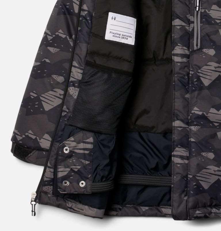 Boys' Alpine Free Fall II Jacket, Color: Black Scrapscape Tonal, image 3