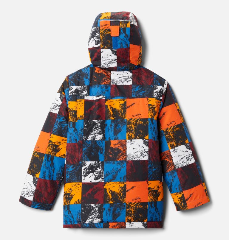 Boys' Alpine Free Fall II Jacket, Color: Bright Indigo Smorgas Berg, image 2