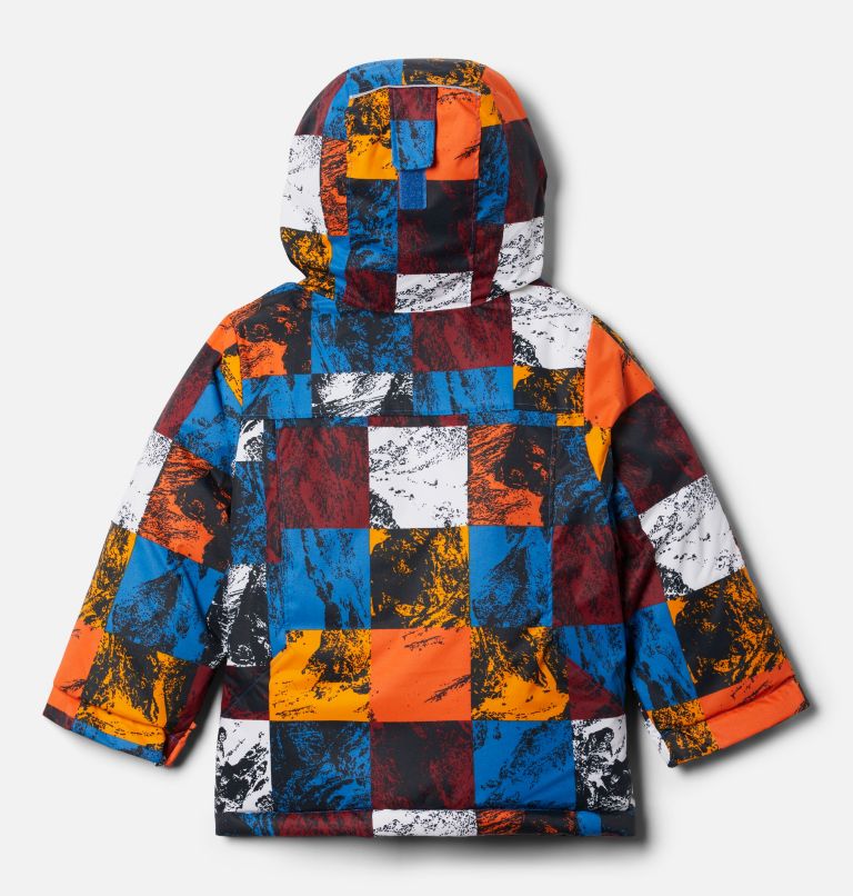 Boys' Toddler Alpine Free Fall II Jacket, Color: Bright Indigo Smorgas Berg, image 2