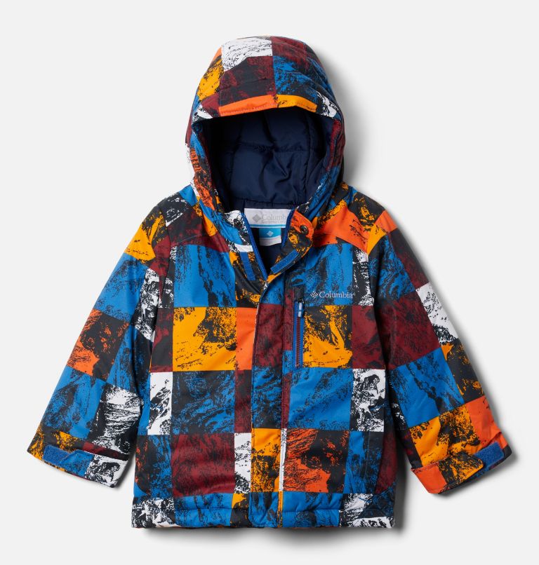 Thumbnail: Boys' Toddler Alpine Free Fall II Jacket, Color: Bright Indigo Smorgas Berg, image 1