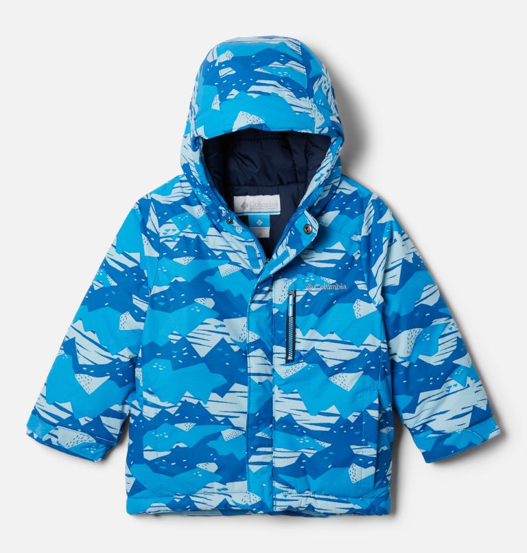 Thumbnail: Boys' Toddler Alpine Free Fall II Jacket, Color: Compass Blue Scrapscape Tonal, image 1