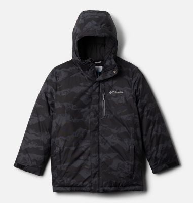 Kids' Alpine Free Fall&trade;&nbsp;II Ski Jacket Alpine Free Fall&trade;II Jacket | 010 | XS, Black MountainScape Print, front