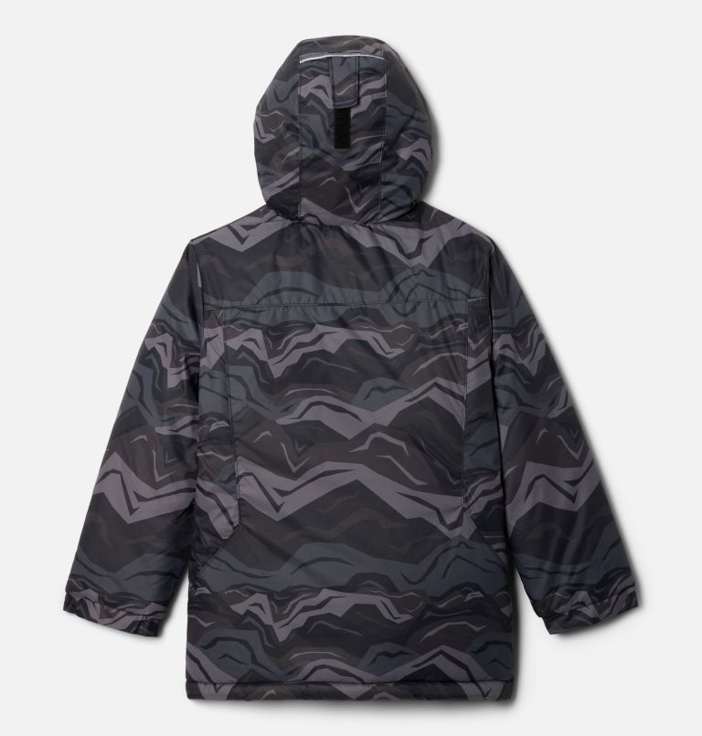 Boys' Alpine Free Fall II Ski Jacket, Color: Black Tectonic, image 2