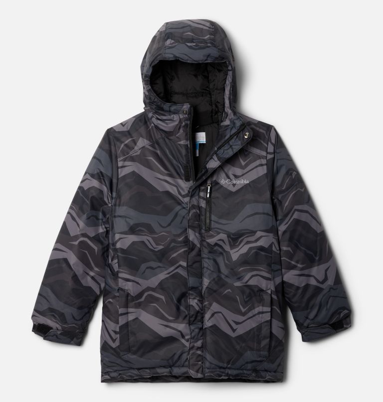 Thumbnail: Boys' Alpine Free Fall II Ski Jacket, Color: Black Tectonic, image 1