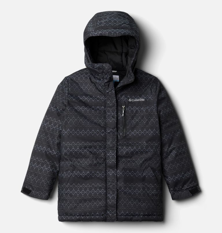 Girls' Alpine Free Fall II Jacket, Color: Black Diamond Stripe Print, image 1