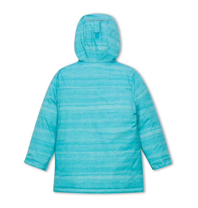 Girls' Alpine Free Fall II Ski Jacket, Color: Geyser Compact Strokes, image 2