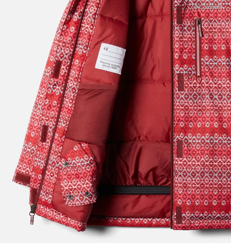 Thumbnail: Alpine Free Fall II Jacket | 619 | XL, Color: Marsala Red, Diamond Stripe Print, image 3
