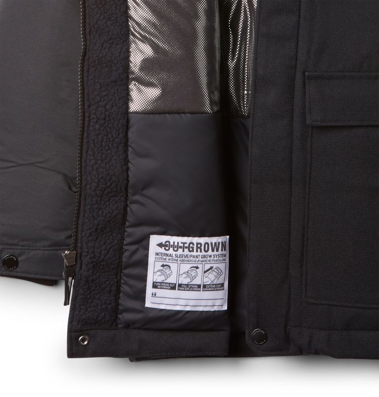 Boys' Boundary Bay Down Parka, Color: Black, image 3