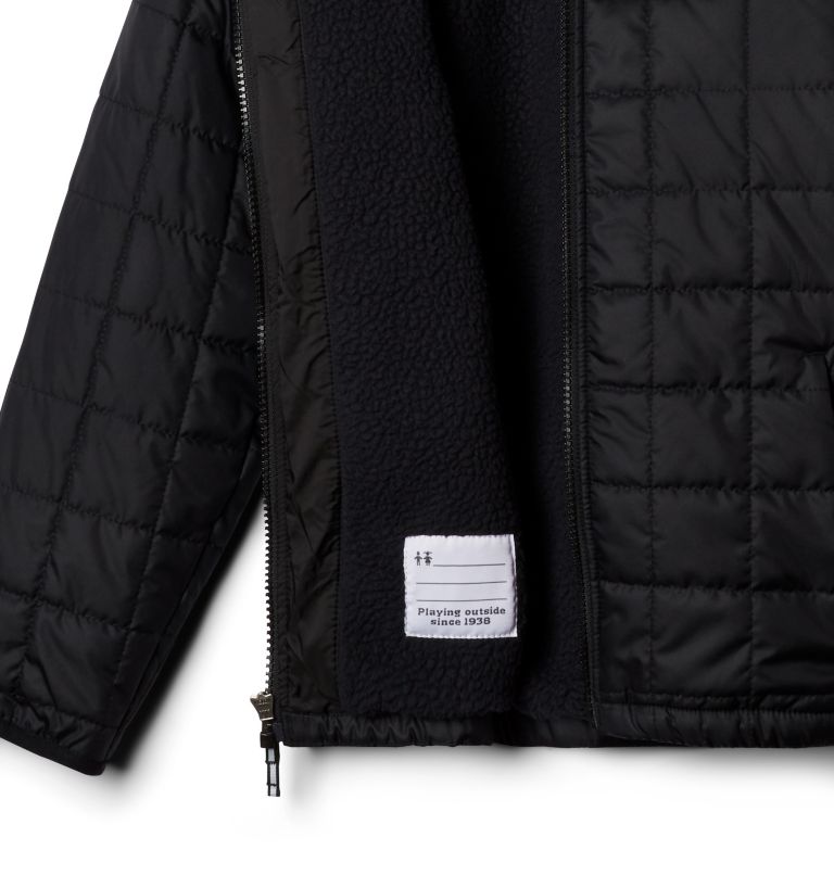 Thumbnail: Manteau doublé de Sherpa Rugged Ridge pour garçon, Color: Black, image 2