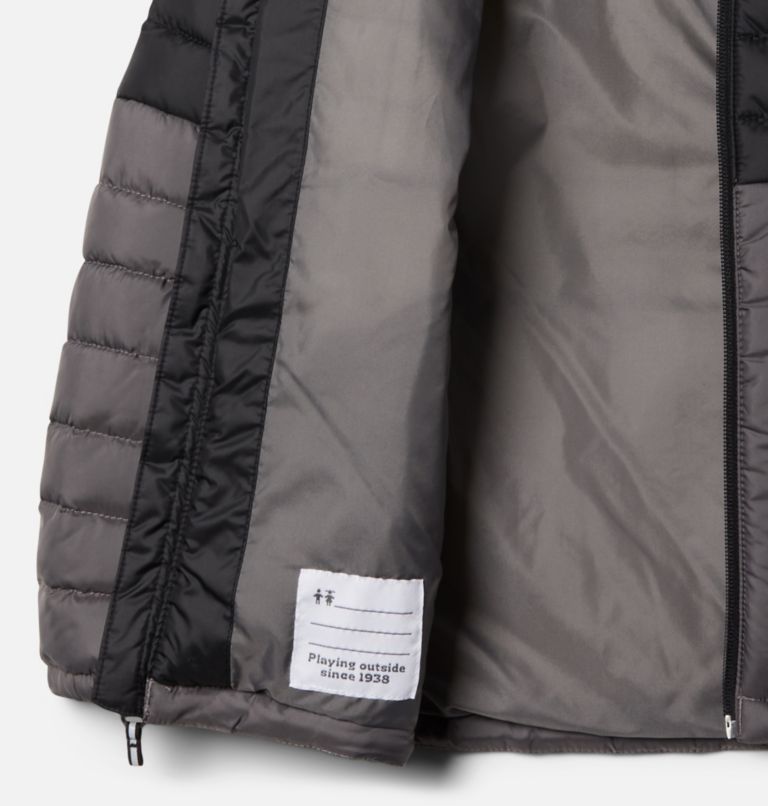 Boys' Humphrey Hills Puffer Jacket, Color: Black, City Grey, image 3