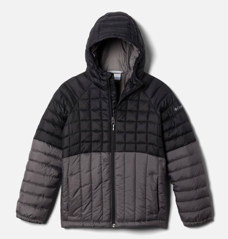Boys' Humphrey Hills Puffer Jacket, Color: Black, City Grey