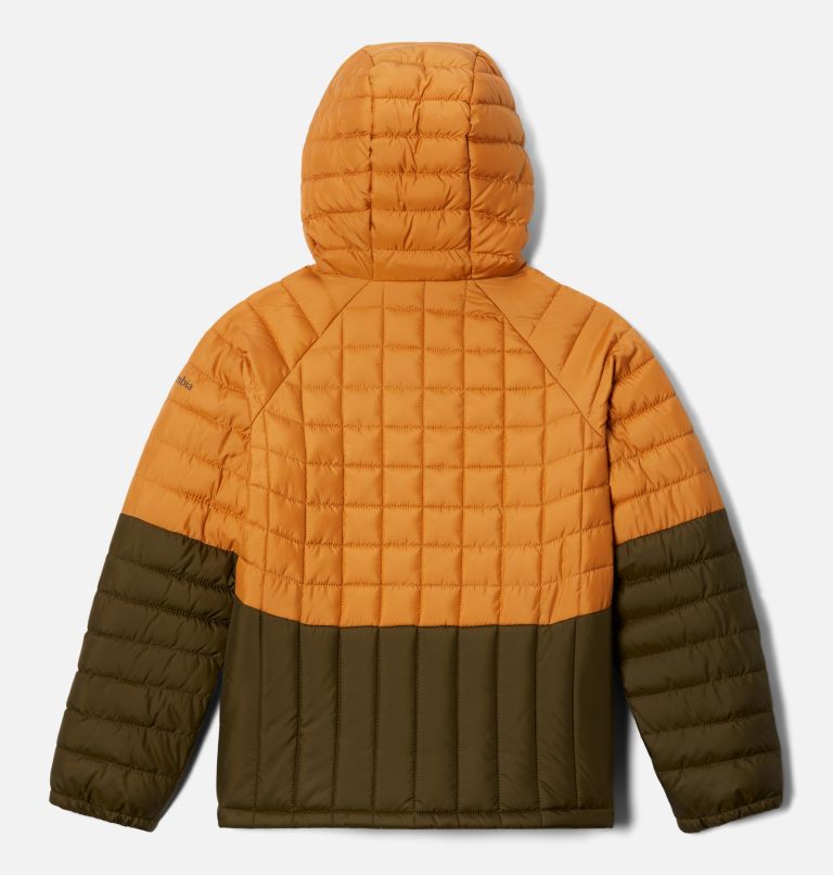 Boys' Humphrey Hills Puffer Jacket, Color: Canyon Sun, New Olive, image 2