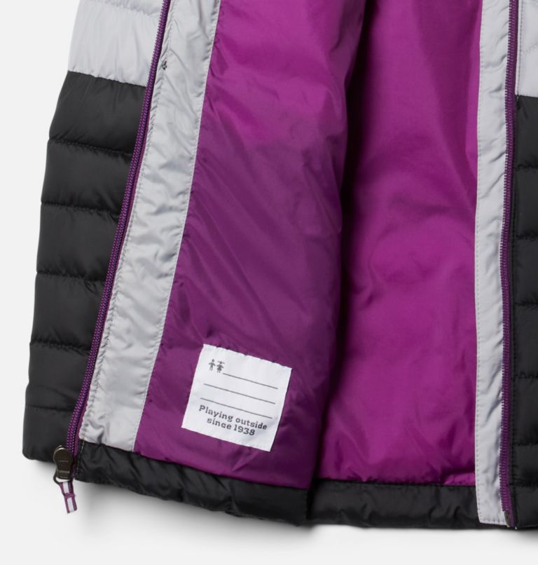 Girls' Humphrey Hills Puffer Jacket, Color: Columbia Grey, Black, image 3