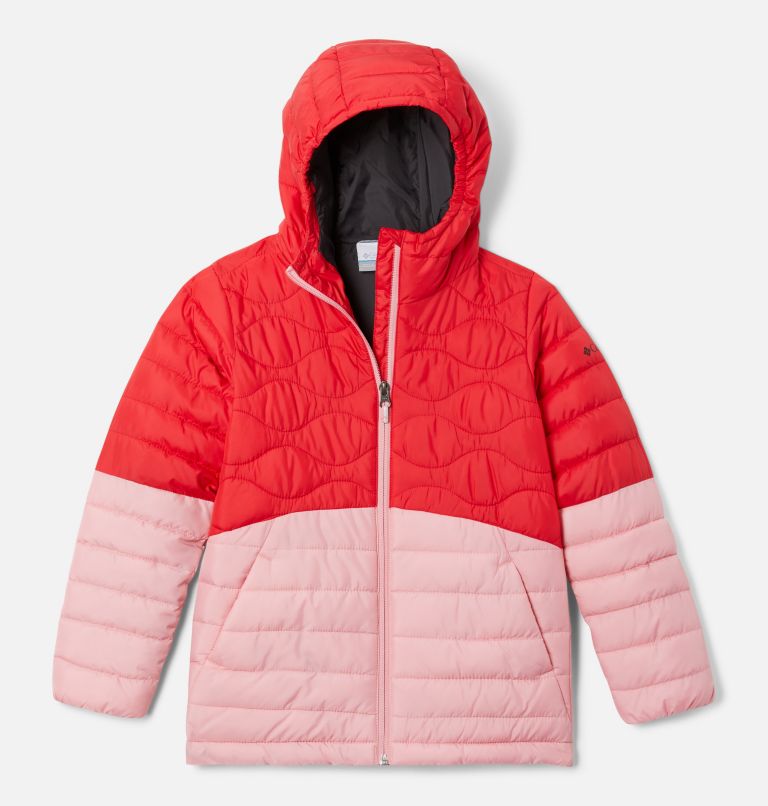 Girls' Humphrey Hills Puffer Jacket, Color: Red Lily, Pink Orchid, image 1
