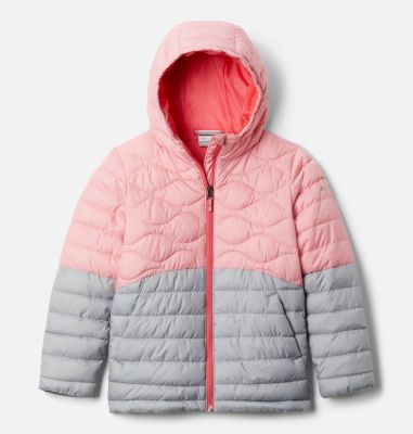 girls puffer jacket with hood