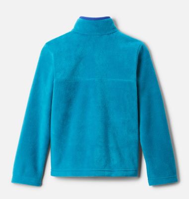 Youth Steens Mtn&trade; Fleece Pull-over Steens Mtn&trade; 1/4 Snap Fleece Pull-over | 466 | XS, Fjord Blue, Lapis Blue, back