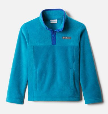 Youth Steens Mtn&trade; Fleece Pull-over Steens Mtn&trade; 1/4 Snap Fleece Pull-over | 466 | XS, Fjord Blue, Lapis Blue, front