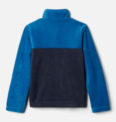Youth Steens Mtn&trade; Fleece Pull-over Steens Mtn&trade; 1/4 Snap Fleece Pull-over | 466 | XS, Collegiate Navy, Bright Indigo, back