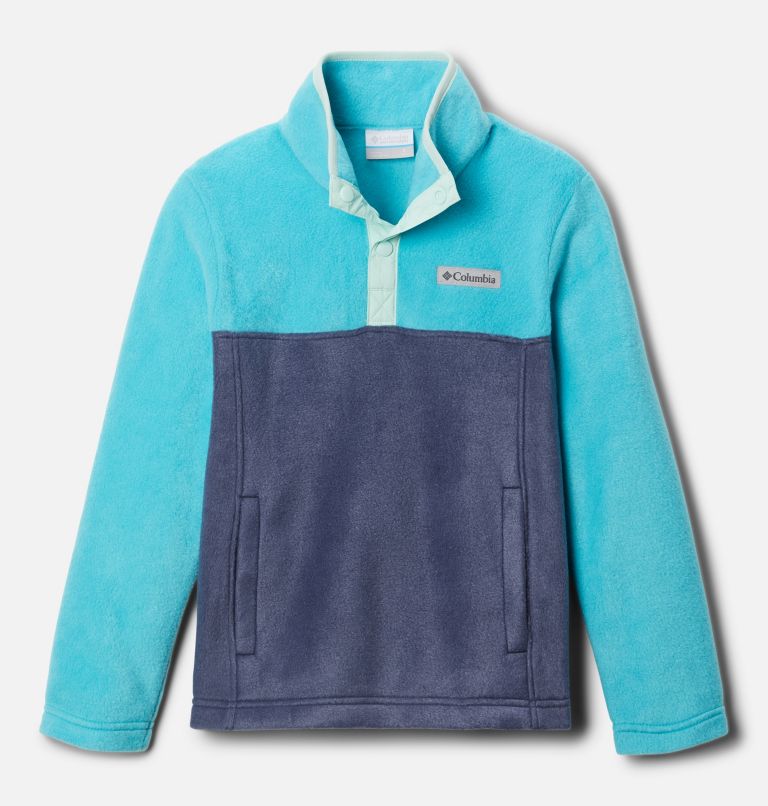 Youth Steens Mtn Fleece Pull-over, Color: Nocturnal, Geyser, image 1