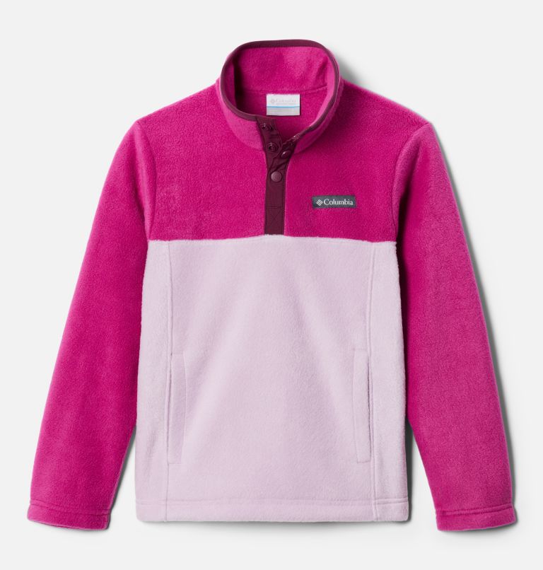 Steens Mtn 1/4 Snap Fleece Pull-over | 572 | XXS, Color: Aura, Wild Fuchsia, image 1