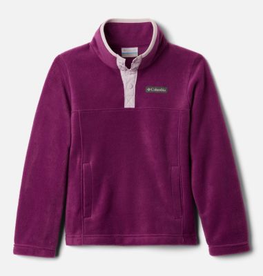 Youth Steens Mtn&trade; Fleece Pull-over Steens Mtn&trade; 1/4 Snap Fleece Pull-over | 466 | XS, Plum, front
