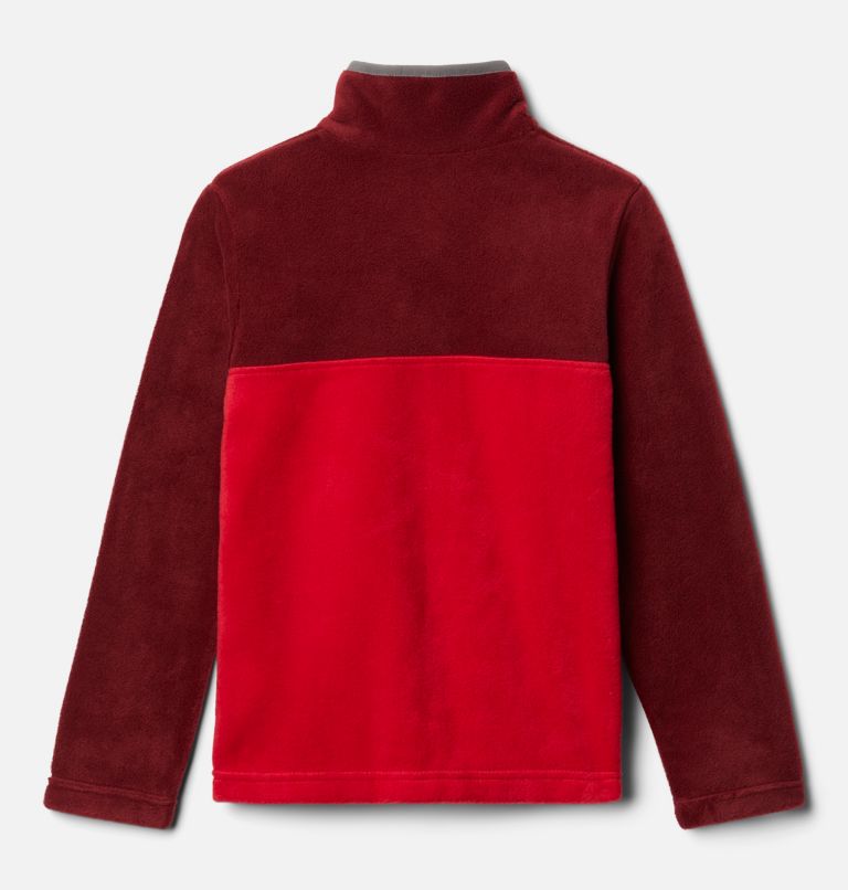 Thumbnail: Youth Steens Mtn Fleece Pull-over, Color: Mountain Red, Red Jasper, image 2