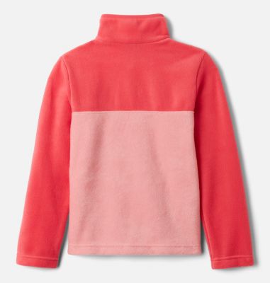 Youth Steens Mtn&trade; Fleece Pull-over Steens Mtn&trade; 1/4 Snap Fleece Pull-over | 466 | XS, Pink Orchid, Bright Geranium, back