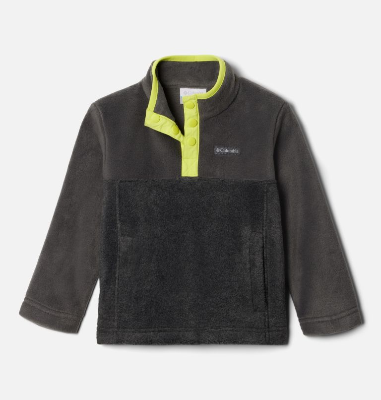 Thumbnail: Steens Mtn 1/4 Snap Fleece Pull-over | 031 | 4T, Color: Charcoal Heather, Shark, image 1