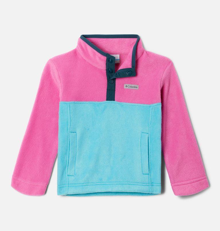 Manteau à enfiler en polaire avec fermeture pressionnée 1/4 Steens Mtn Tout-petit, Color: Geyser, Pink Ice, image 1