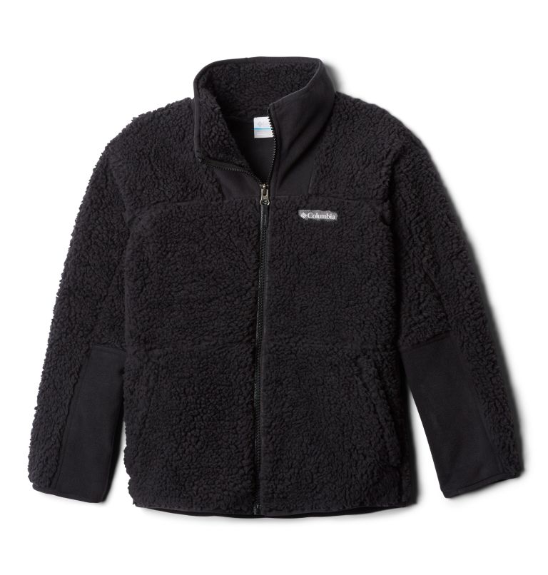 Thumbnail: Kids' Winter Pass Sherpa Jacket, Color: Black, image 1