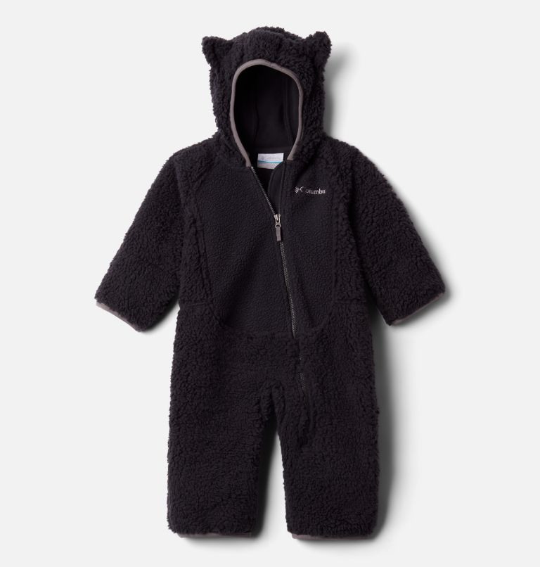 Infant Foxy Baby Sherpa Bunting, Color: Black, image 1