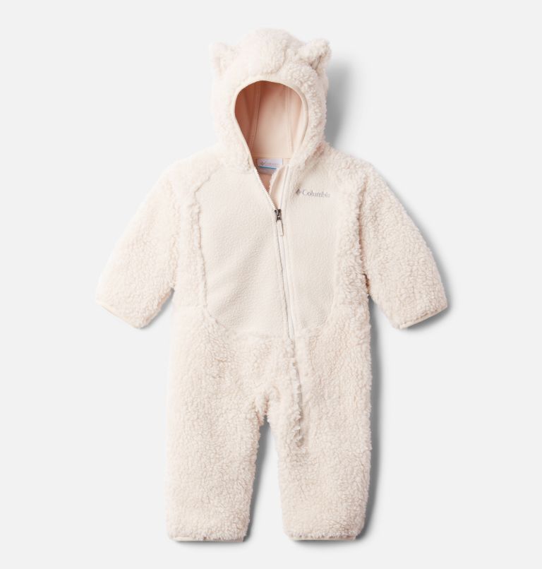 Infant Foxy Baby Sherpa Bunting, Color: Chalk, image 1